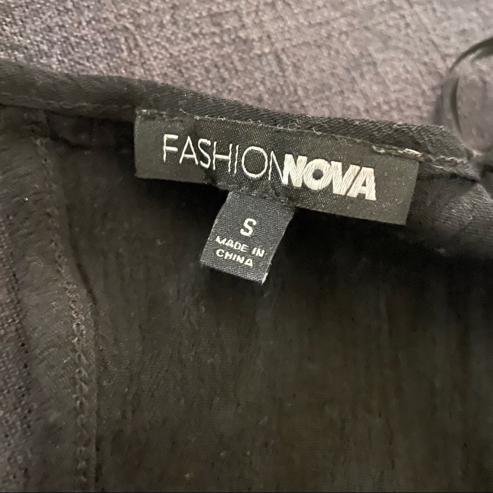 Fashion Nova Selfless Romper - Black Size S - Picture 13 of 15